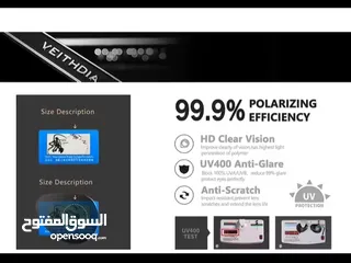  15 نظارة شمسية أصلية Polarized & UV400