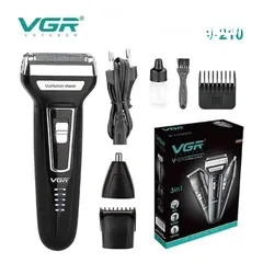  1 ماكينه حلاقه VGR  ماكينه الحلاقه 3 في 1 حلاقة شعر الراس و اللحيه قص شعر الراس  3 في 1