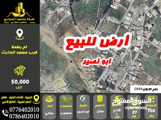  1 رقم الاعلان ( 2888 ) ارض سكنية للبيع في منطقة ابو نصير