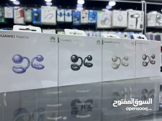  1 سماعات هواوي فري كليب الجديدة  Huawei FreeClip AirPods  سماعات بلوتوث ( كمية محدودة جدا اخر حبتين )