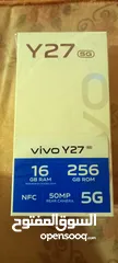  1 Vivo y27 5g phone  16gb ram 256 memory new phone