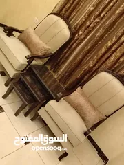  7 #_طقم_كنب_زان_مصري_دمياط9مقاعد_تفصيل كوالتي عالي بحاله الجديد وخشب زان بالكامل ودهان جوزي وقماش جكيا