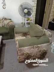  3 كنب خشب ثقييييل للبيع الزرقاء الجديده