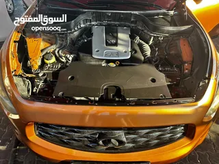  6 انفنتي Fx35 2009 خليجي نظيف اللون البرتقالي المميز مع جنط اسود بدون صبغ