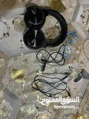  2 سماعه ويرلس كاتم للضوضاء  شبه جديده cowin
