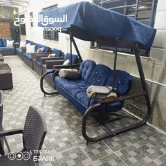  28 أحدث وأجمل اطقم رتان وخيزران واثاث المعدنيه والمرجيح ودكورات