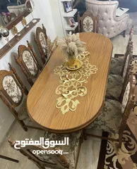  6 طاولة سفرة 8 مقاعد