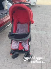  1 عربة بيبي مع مقعد للسيار خاص بالبيبي  Car seat with baby car