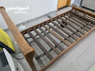  1 Rubber wood Single Bed Frame.