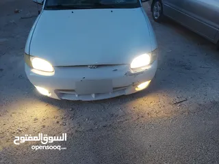  17 هونداي اكسنت اوتوماتيك موديل 1997 لون ابيض