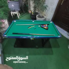  6 بلياردو بقواعد معدنية حجم 4قدم بطول 120سم وعرض 60سم