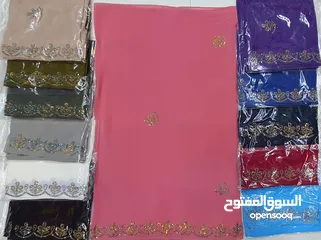  7 dujlail and chiffon fabric with stone and without stone