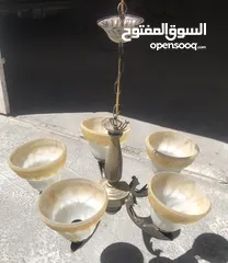  1 ثريات خمسة قواعد يصلح لغرف نوم او صالون او معيشة