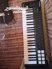  8 midi keyboard m audio oxygen 49 mkv اورج      usb with converter to usb cميدي