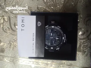  10 ساعه رجالي عقارب وديجتال نوع تومي بكيتها ضد الماء فخمه