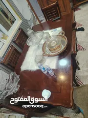  2 طاولة سفره 6 كراسي خشب زان ماليزي