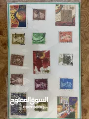  12 طوابع بريدية