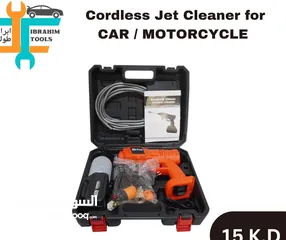  4 مسدس مياه ضغط عالي لاسلكي بقوة مع بطارية قابلة لاعادة الشحن Car Washing Machine Water Gun