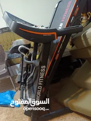  2 treadmill device world fitness جهاز جري