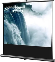  1 لا تفوت الفرصة للحصول على شاشة عرض متنقلة قياس 200*150سم مناسبة للاستخدام في غرف الاجتماع والسينما