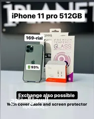  1 iPhone 11 Pro-512 GB - Admirable device for sale -93% Battery