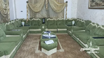  12 اثاث بيت مكون من جلسه عربيه غرفه نوم وطقم مورس