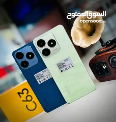  2 جهاز جديد Relmi C63 رام 12 جيجا 128 مكفول سنة ونص متوفر توصيل