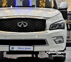  4 Infiniti QX80 ( 2015 Model ) in White Color GCC Specs