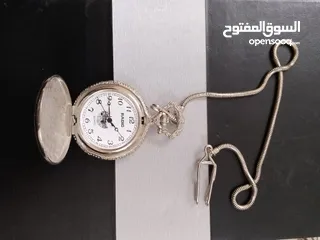  1 ساعه جيب كلاسيك فضه من النوادر