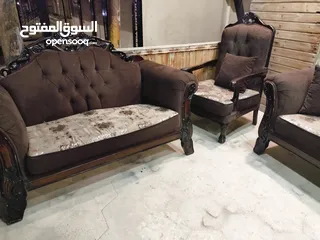  3 طقم كنب زان 11 مقعد للبيع بسعر مناسب جدا