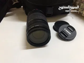  2 عدسة Canon  75-300 بحالة الوكالة مع الغطاء الأمامي والغطاء الخلفي