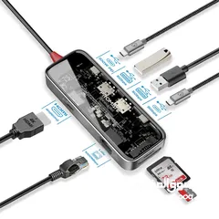  1 Promate Transhub-Mini USB-CTM Hub 8-in-1 Media Hub بسعر مغري