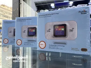  1 Mifi Mobile Router ( 4g / 5g / lte ) راوتر متنقل مفتوح على جميع الشبكات العالمية  بطارية 3000 امبير
