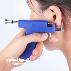  5 جهاز اداه ثقب الاذن و الانف مثقب اذن طبي مع دبابيس ثقب
