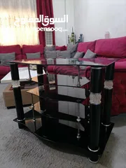  2 طاولة تلفاز زجاجية للبيع