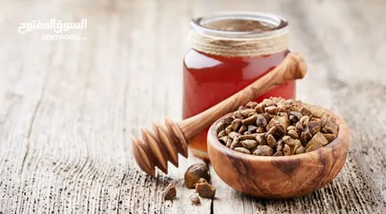  1 عسل طبيعي 100٪ وعكبر وحبوب لقاح ومرهم سم النحل بأعلى جودة وأقل سعر من مناحل الدكن