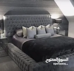  3 تفصيل غرف نوم على تصميم هندسي