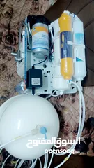  4 فلتر ماء 6 مراحل مستعمل نظيف جدا للبيع  صناعة تايواني شغال مئة بالمئة ما بدو أي شيء تم تغيير حشوات