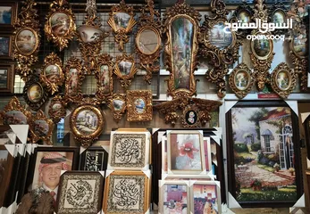  2 براويز وتعليقات وحائط بأقل الاسعار لوحات رسم مرايا غرف سفرة وصالونات وجلوس وأدوات المنزلية يدويا