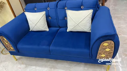  7 طقم كنب 7 مقاعد استعمال بسيط جداً