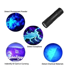  6 كاشف العمله النقود المزوره و العقارب شحن كشاف UV ضوء فوق البنفسجي بيل متعدد الاستخدام محمول كشف عمله