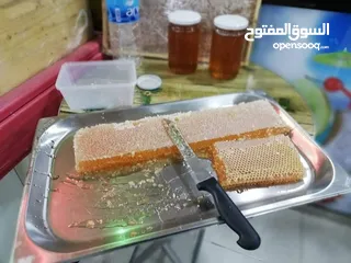  6 عسل طبيعي بلدي اصلي مضمون ومكفول 100٪؜ من مناحلنا