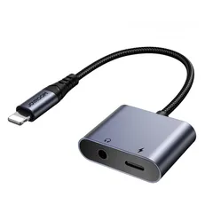  3 Joyroom SY-L01 محول DAC من Lightning إلى Lightning / 3.5 مم mini jack 2 في 1 - أسود