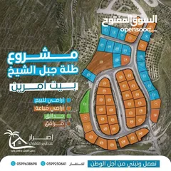  1 اراض في بيت مرين..طله جبل الشيخ
