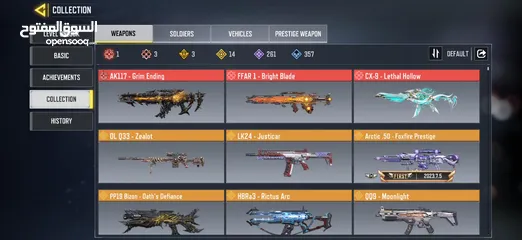  1 3 Mythics  14 Legendaries  5K AED Invested  Legendary Rank Achieved (Negotiable).