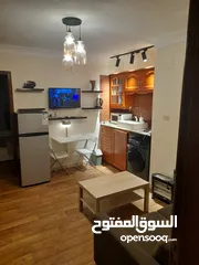  13 استوديو مفروش فاخر للايجار الشهري في ام اذينة بالقرب من الدوار السادس