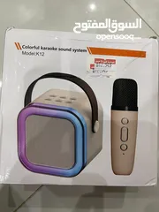  1 Speaker and Microphone (Colorful Karaoke Sound System)