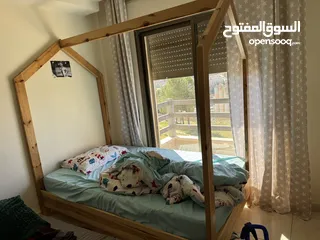  2 تخت مفرد ونص (خشب سويد)