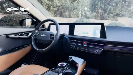  10 Kia EV6 2022 وارد كوري بحالة الوكالة اعلى صنف