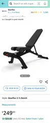  7 بنش امريكي اصلي. Bowflex 3.1 S Bench